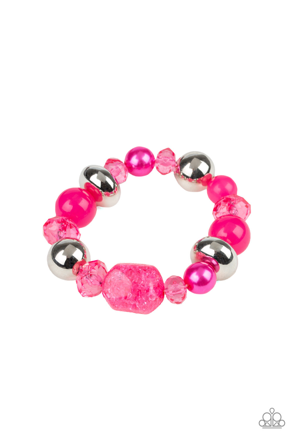 Paparazzi - Ice Ice-Breaker - Pink Bracelets #1187