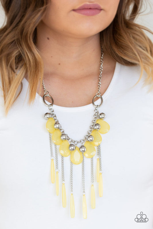 Paparazzi - Roaring Riviera - Yellow Necklace #0119