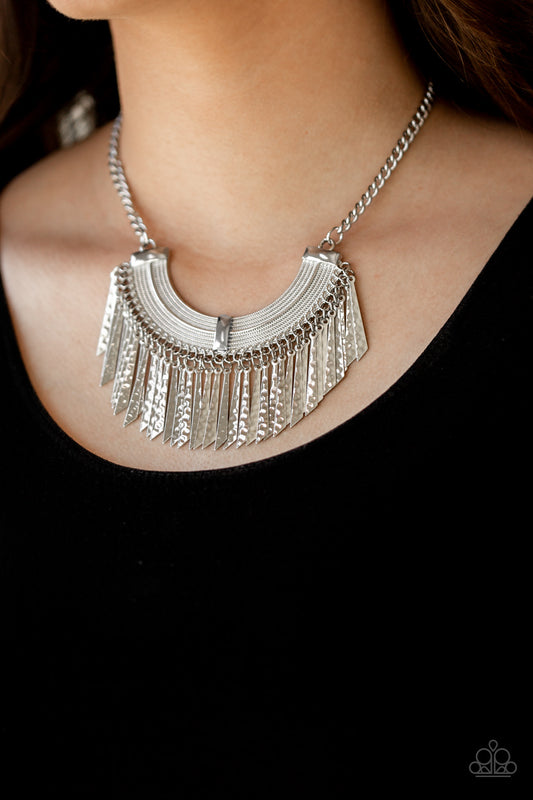 Paparazzi - Impressively Incan - Silver Necklace #0410