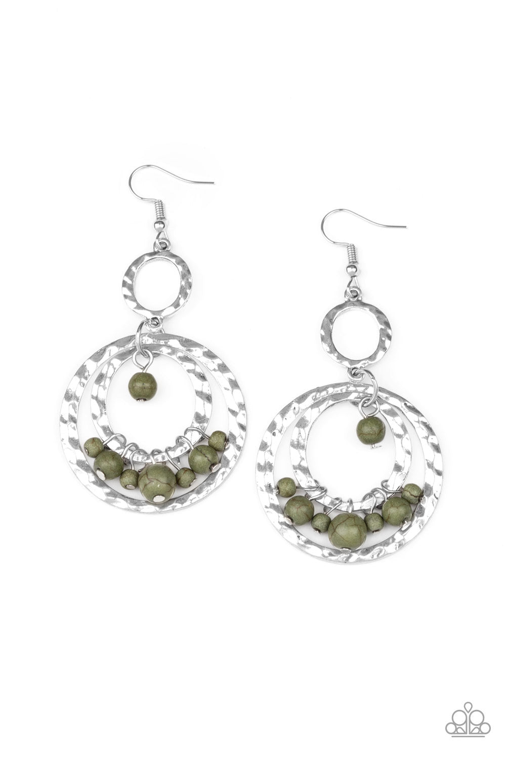 Paparazszi - Rio Rustic - Green Earrings  O/D #076