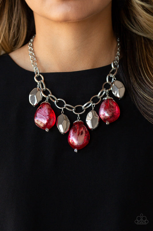 Paparazzi - Looking Glass Glamorous - Red Necklaces #0183