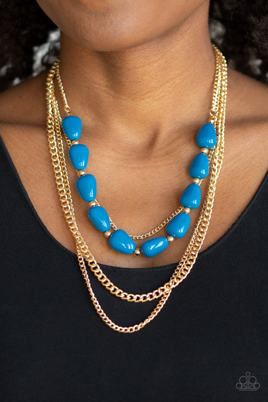 Paparazzi - Trend Status - Blue Necklace  #0420