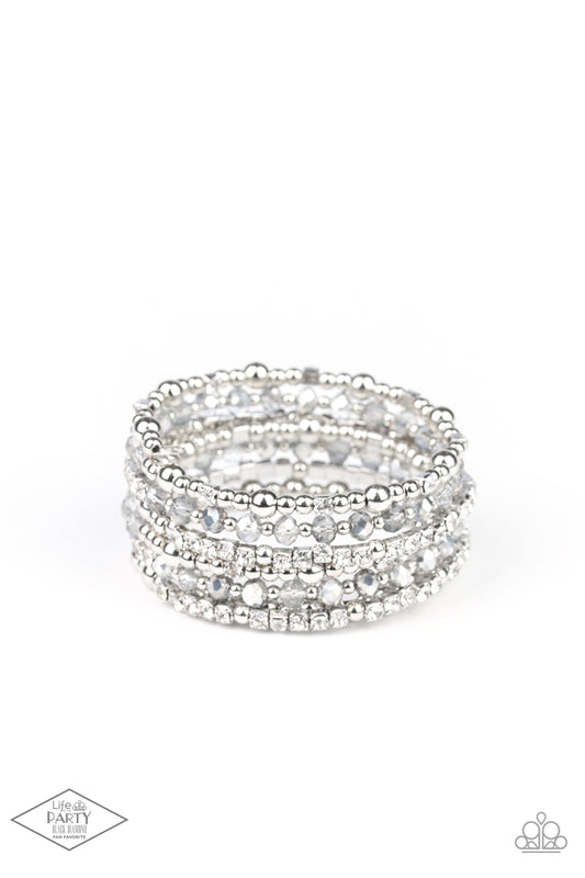 Paparazzi - ICE Knowing You - Silver Bracelet #B244