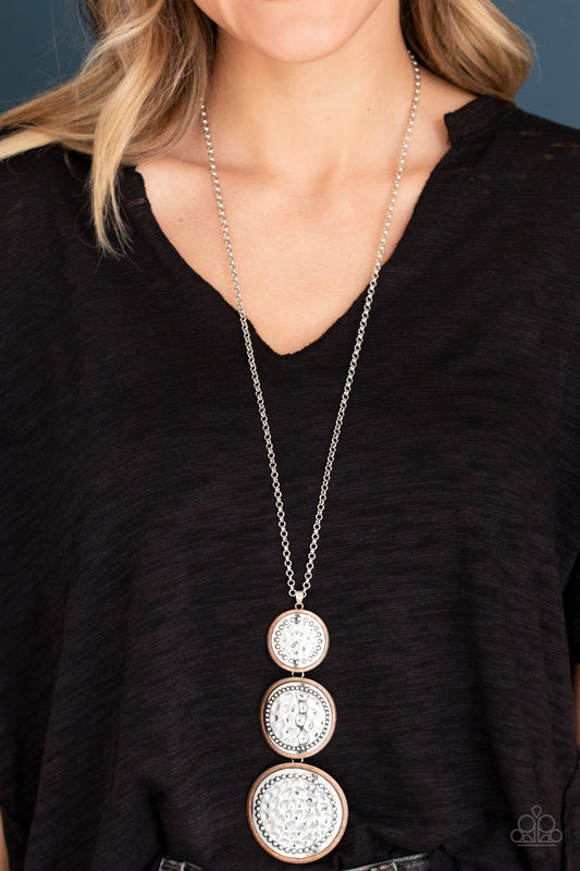 Paparazzi Accessories - Buckle Down - Copper Necklace #1609