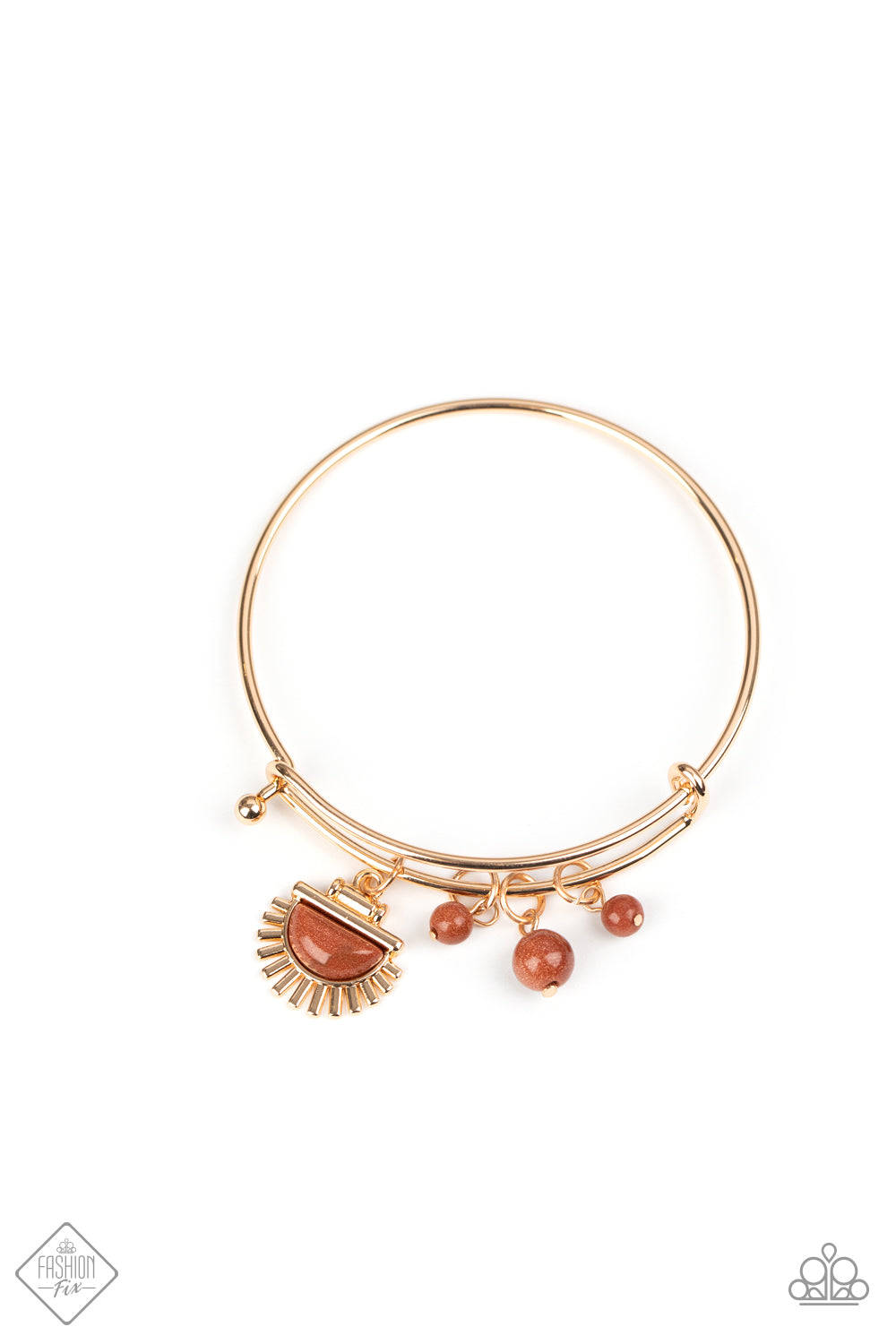 Paparazzi Mind, Body, and SOL - Gold Bracelets #1066