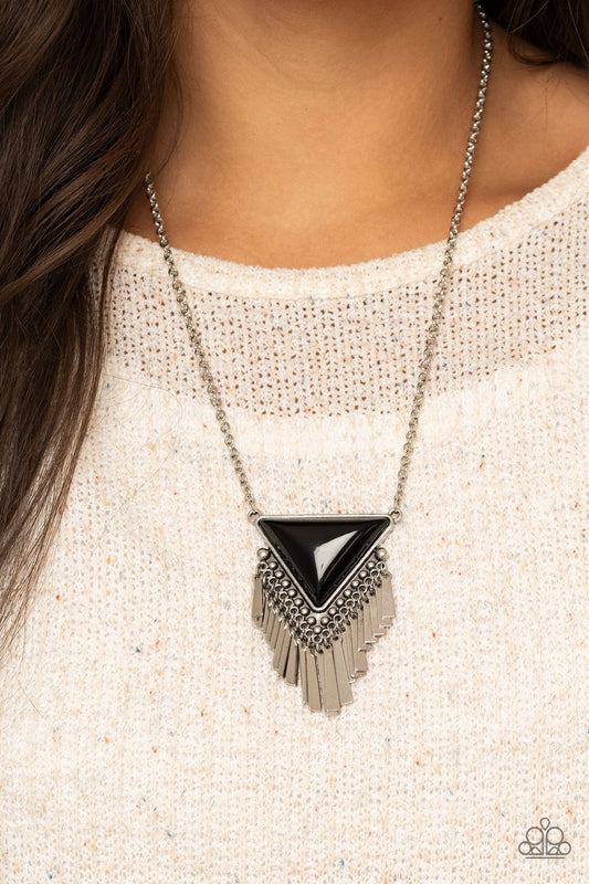 Paparazzi - Badlands Bonanza - Black Necklace - #0219