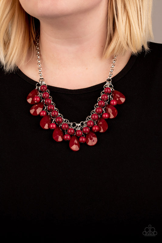 Paparazzi - Endless Effervescence - Red Necklace #0152