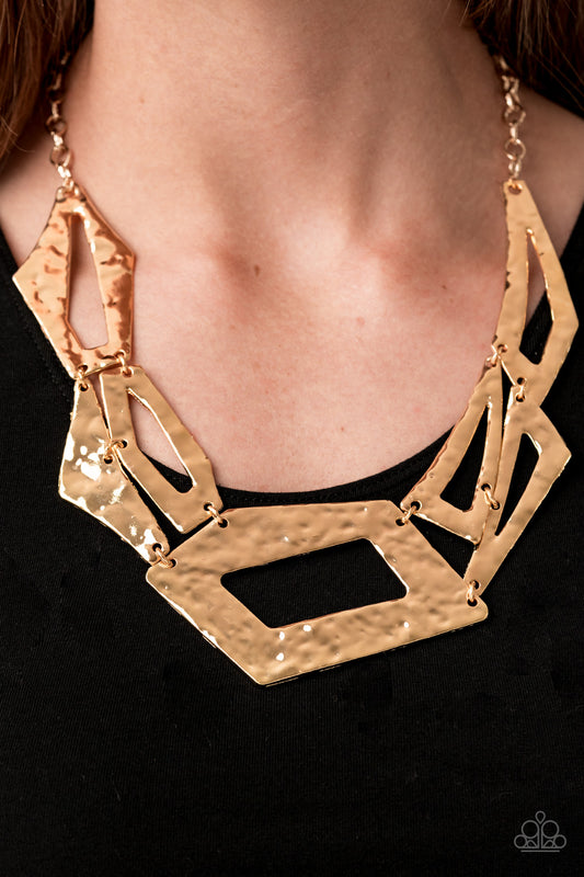 Paparazzi Accessories - Break The Mold - Gold Necklace #0441
