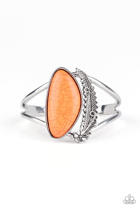 Paparazzi - Out In The Wild - Orange Bracelet #0967