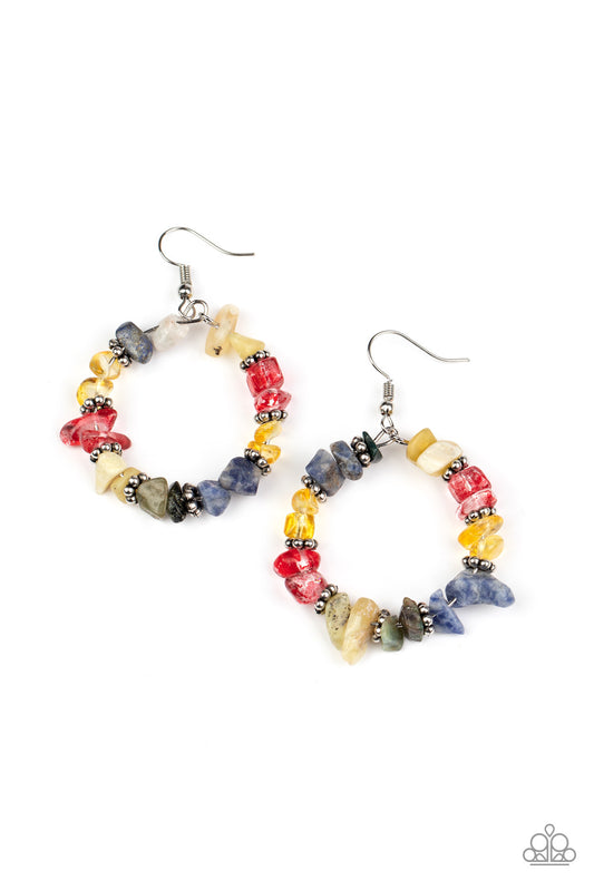 Paparazzi - Going for Grounded - Multi Earrings #1254