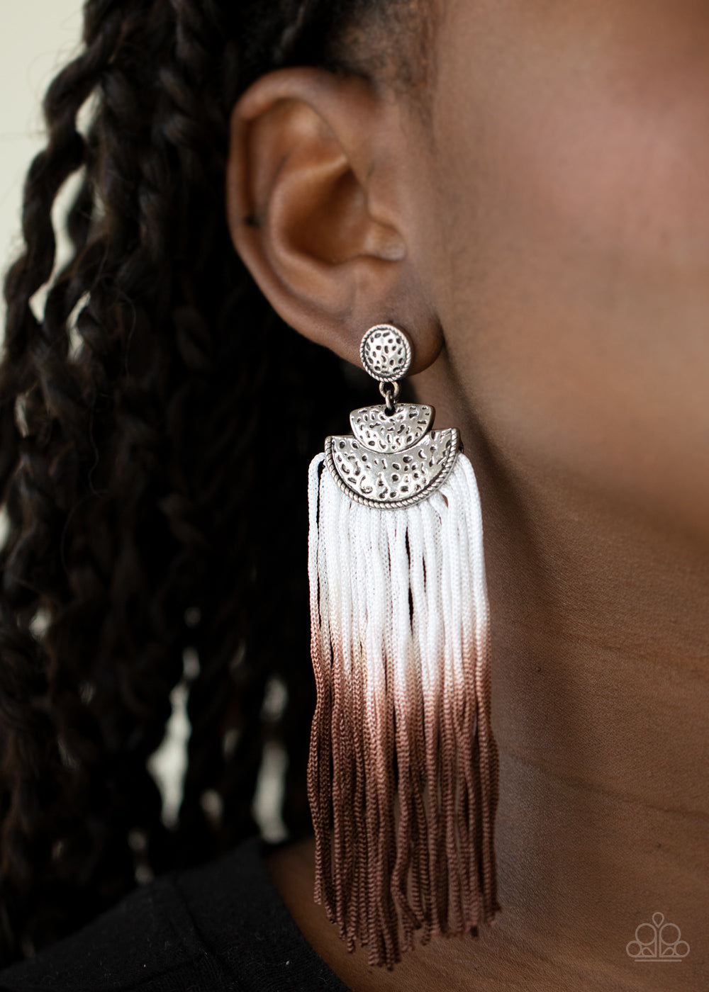Paparazzi - DIP It Up - Brown Earrings #0901