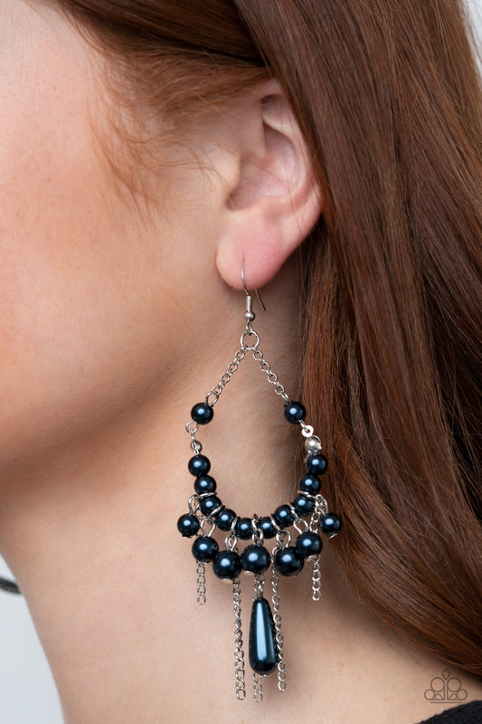 Paparazzi - Party Planner Posh - Blue Earrings #1267