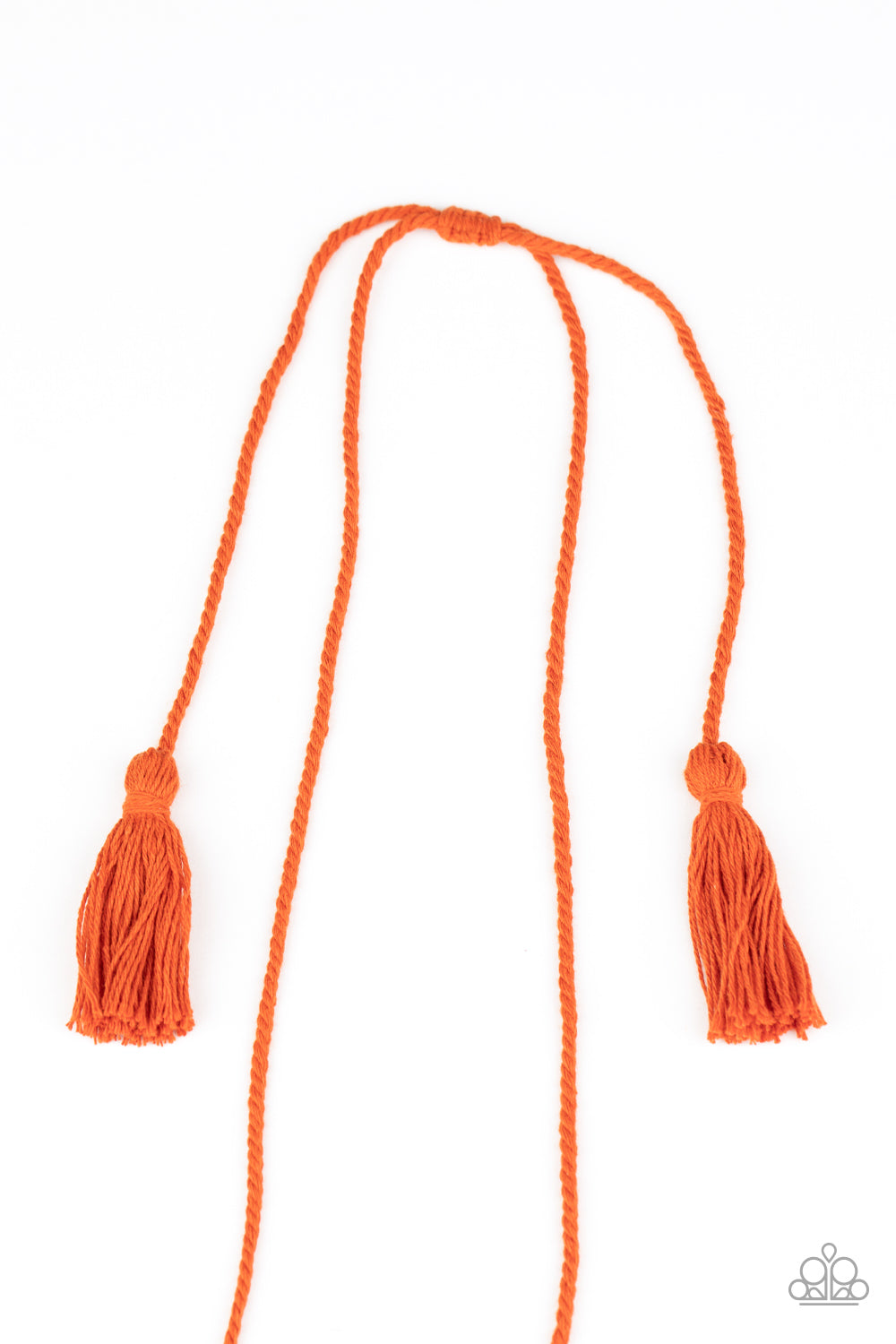 Paparazzi - Between You and MACRAME - Orange Necklace #0149
