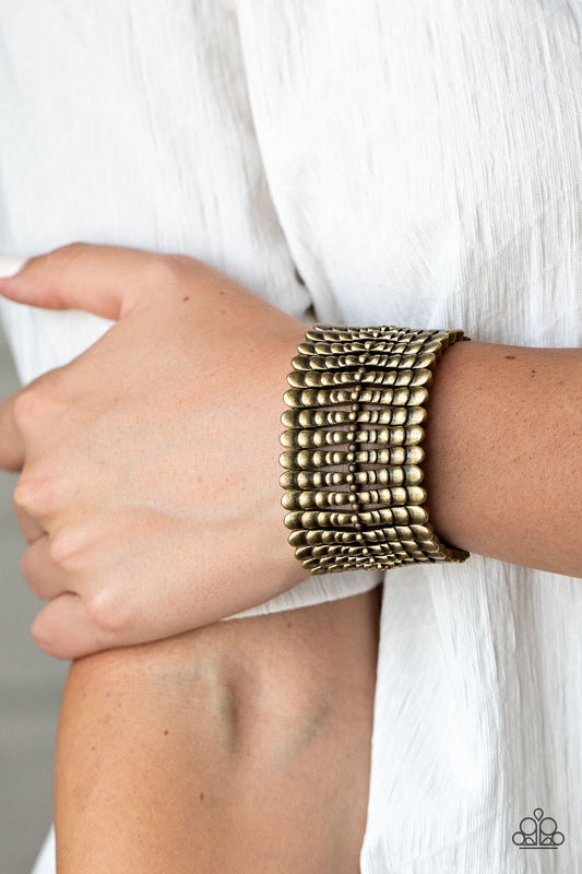 Paparazzi - Level The Field - Brass Bracelet #0973