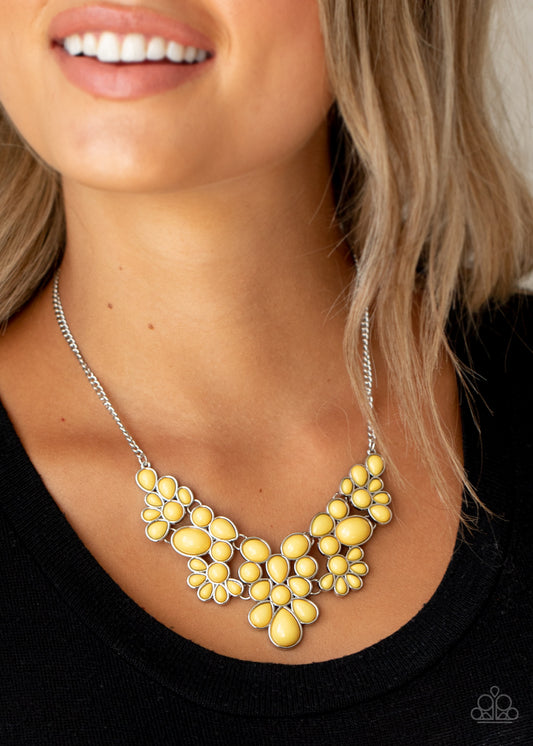 Paparazzi - Bohemian Banquet - Yellow Necklace #0136