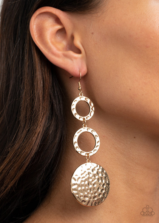 Paparazzi - Blooming Baubles - Gold Earrings #1804