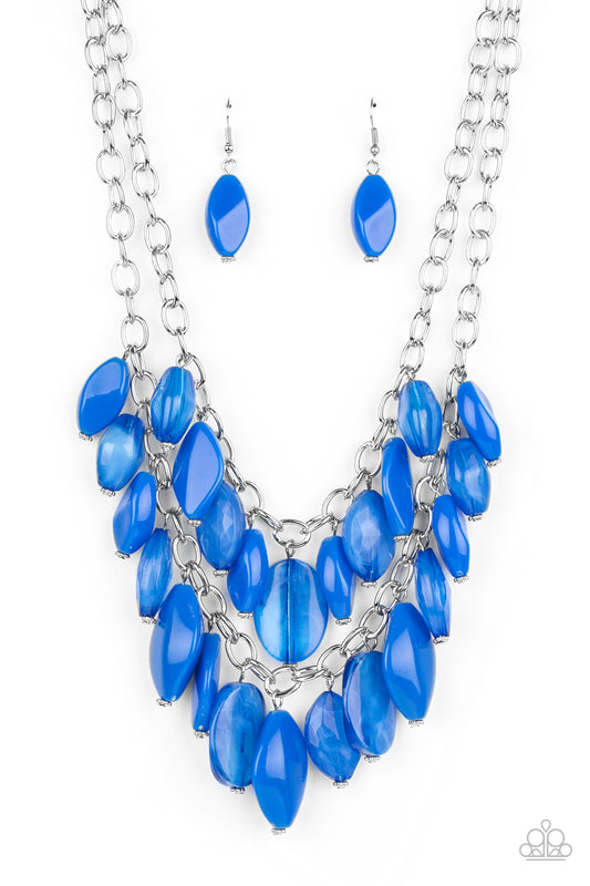 Paparazzi - Palm Beach Beauty - Blue Necklace #0235