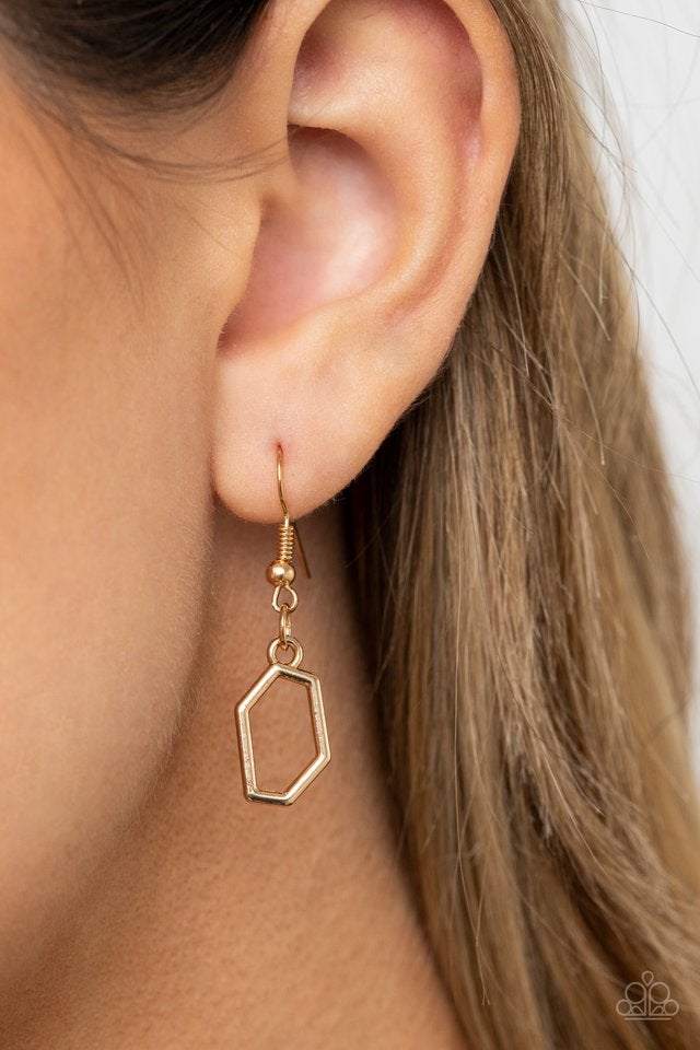 Paparazzi Accessories - Full Frame Fashion - Gold Necklace #0050