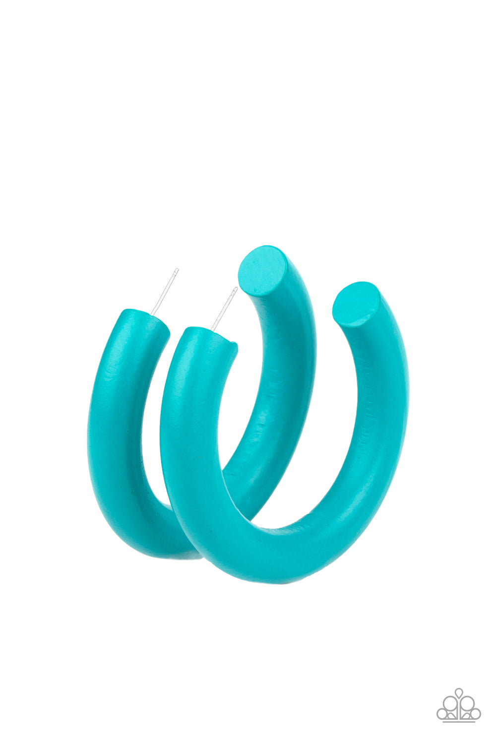 Paparazzi - I WOOD Walk 500 Miles - Blue Earrings #1771