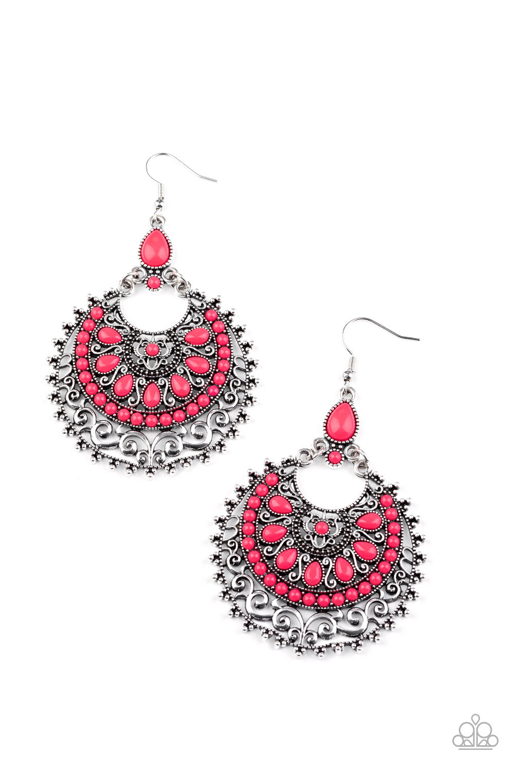 Paparazzi - Laguna Leisure - Pink Earrings #0887