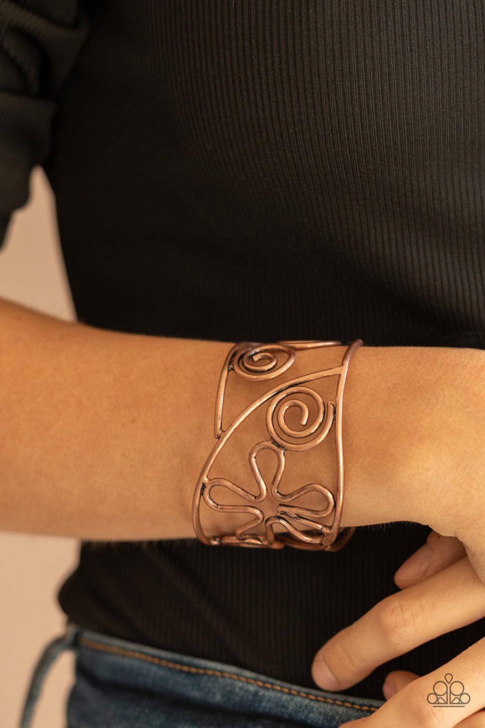 Paparazzi Accessories - Groovy Sensations - Copper Bracelet #1063
