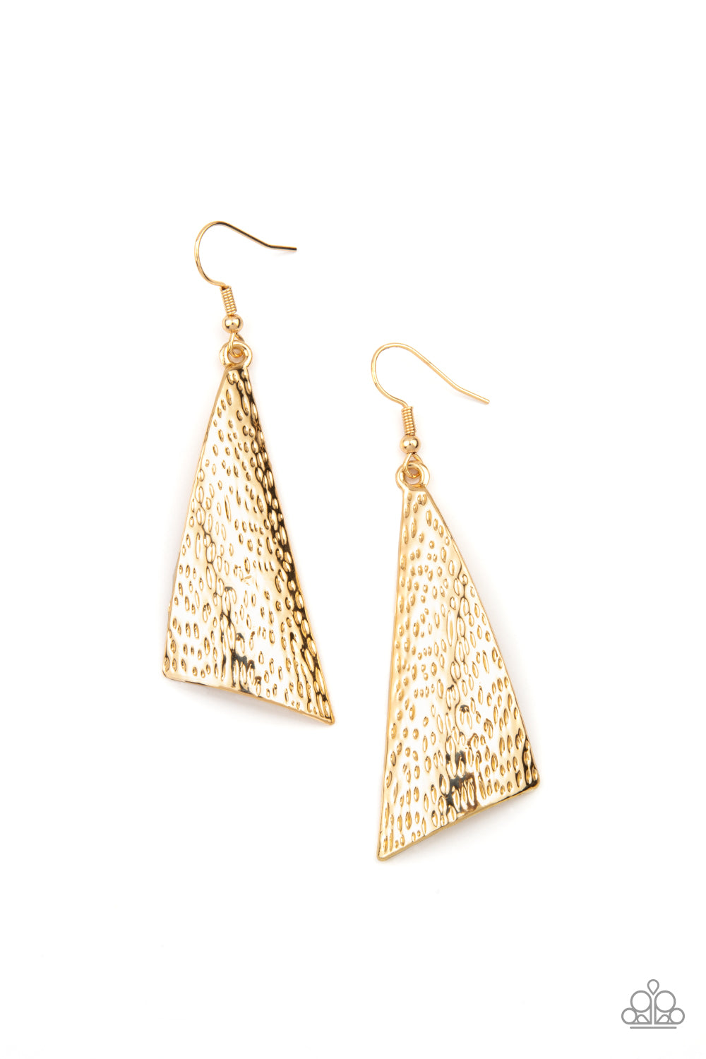 Paparazzi - Ready The Troops - Gold Earrings #0778