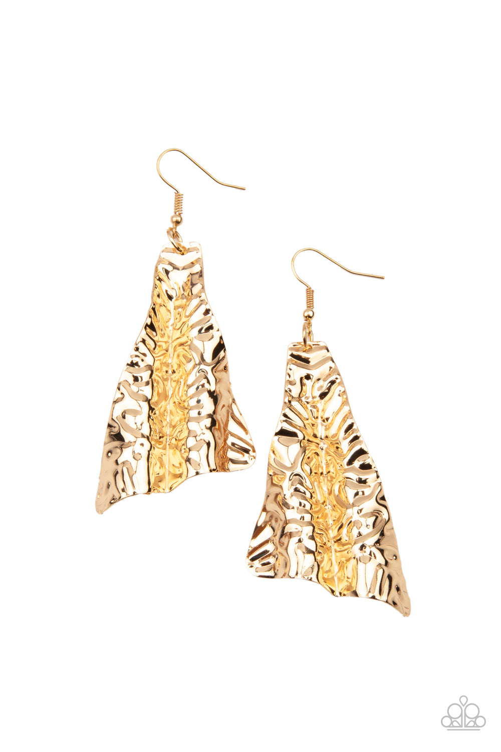 Paparazzi Accessories - How FLARE You! - Gold Earrings #0721