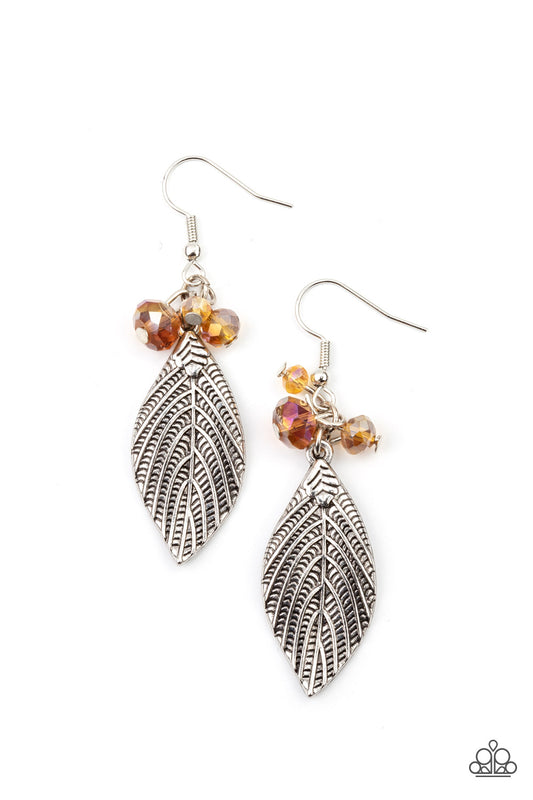 Paparazzi LEAF It To Fate - Brown Earrings #1707