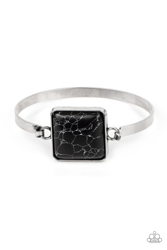 Paparazzi - Turning a CORNERSTONE - Black Bracelet #0531