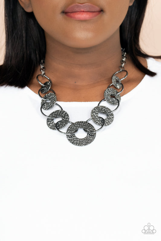 Paparazzi Accessories - Industrial Envy - Black Necklace #0078