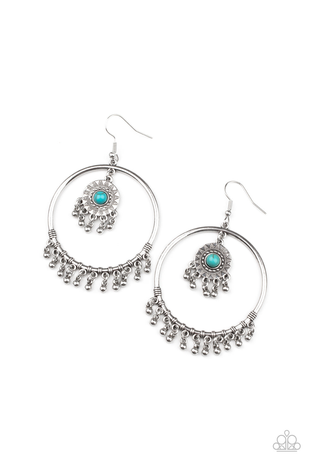 Paparazzi - Sunny Equinox - Blue Earrings #0915