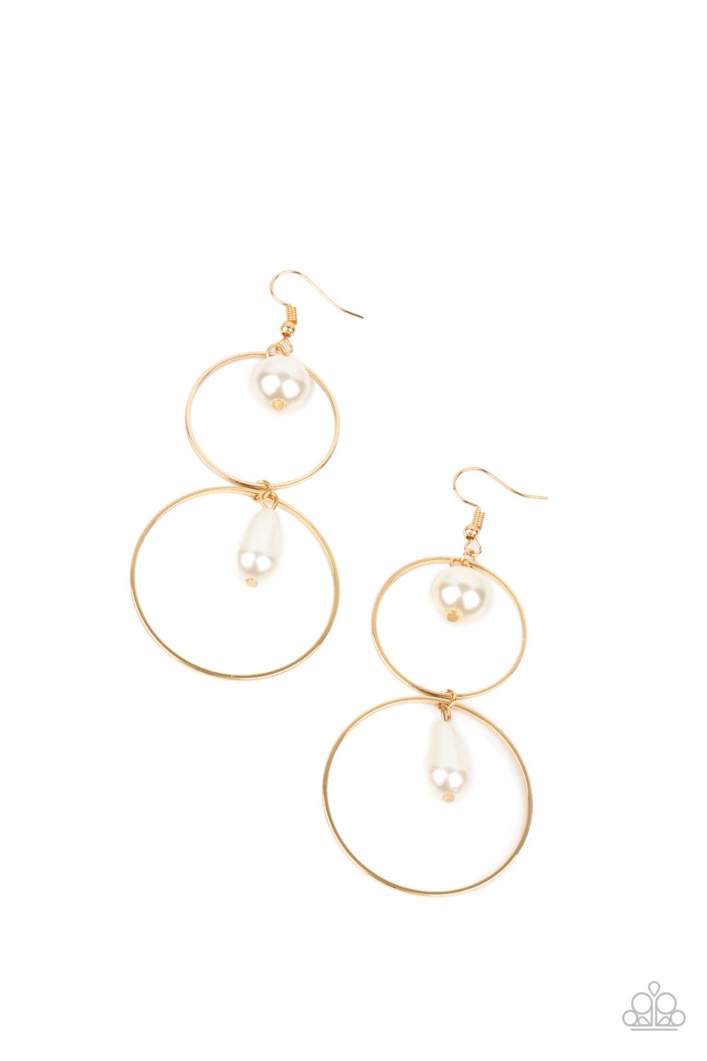 Paparazzi - Cultured in Couture - Gold Earrings #0623