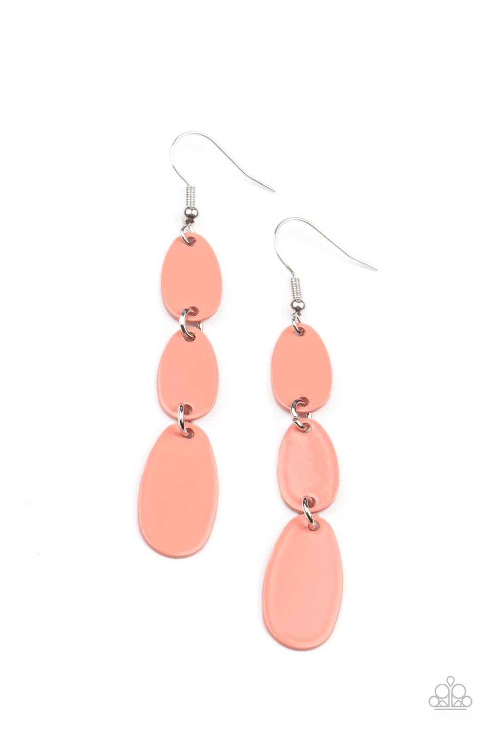 Paparazzi - Rainbow Drops - Orange Earrings #0879