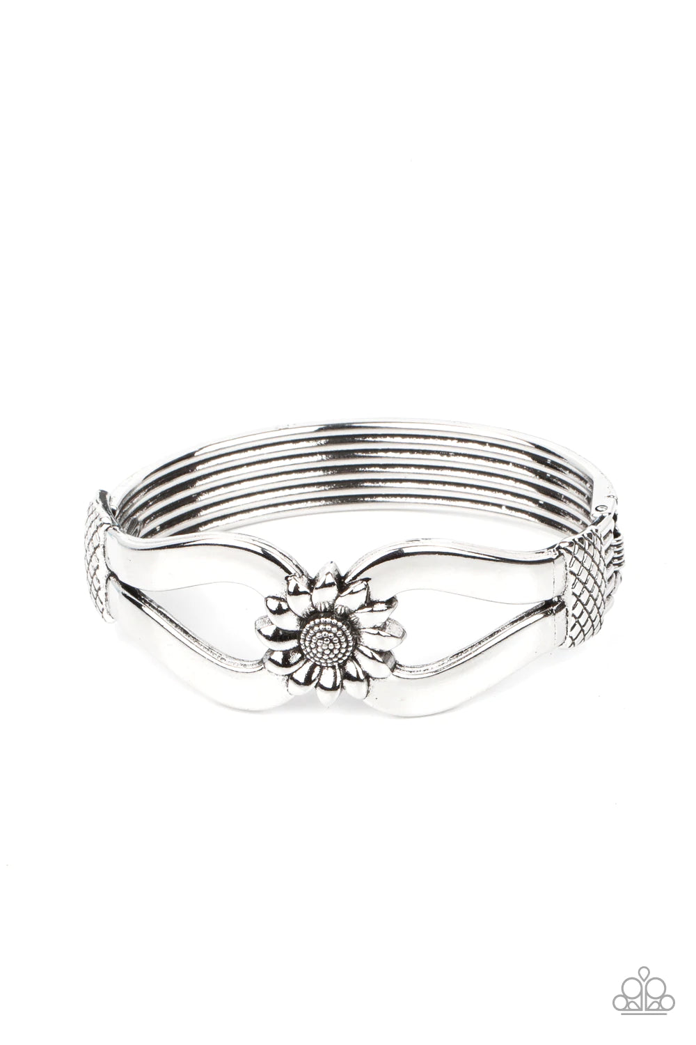 Paparazzi - Let A Hundred SUNFLOWERS Bloom - Silver Bracelet #1077