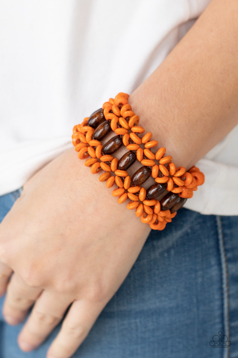 Paparazzi - Bali Beach Retreat - Orange Bracelet #1031