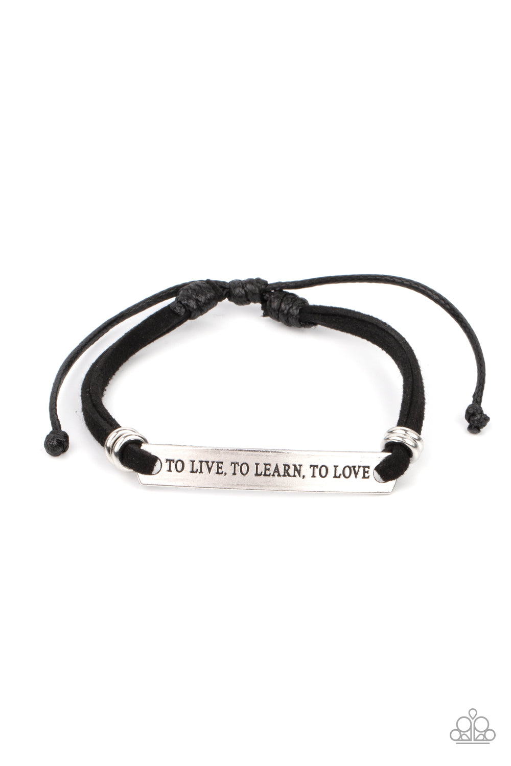Paparazzi - To Live, To Learn, To Love - Black Bracelet #0984