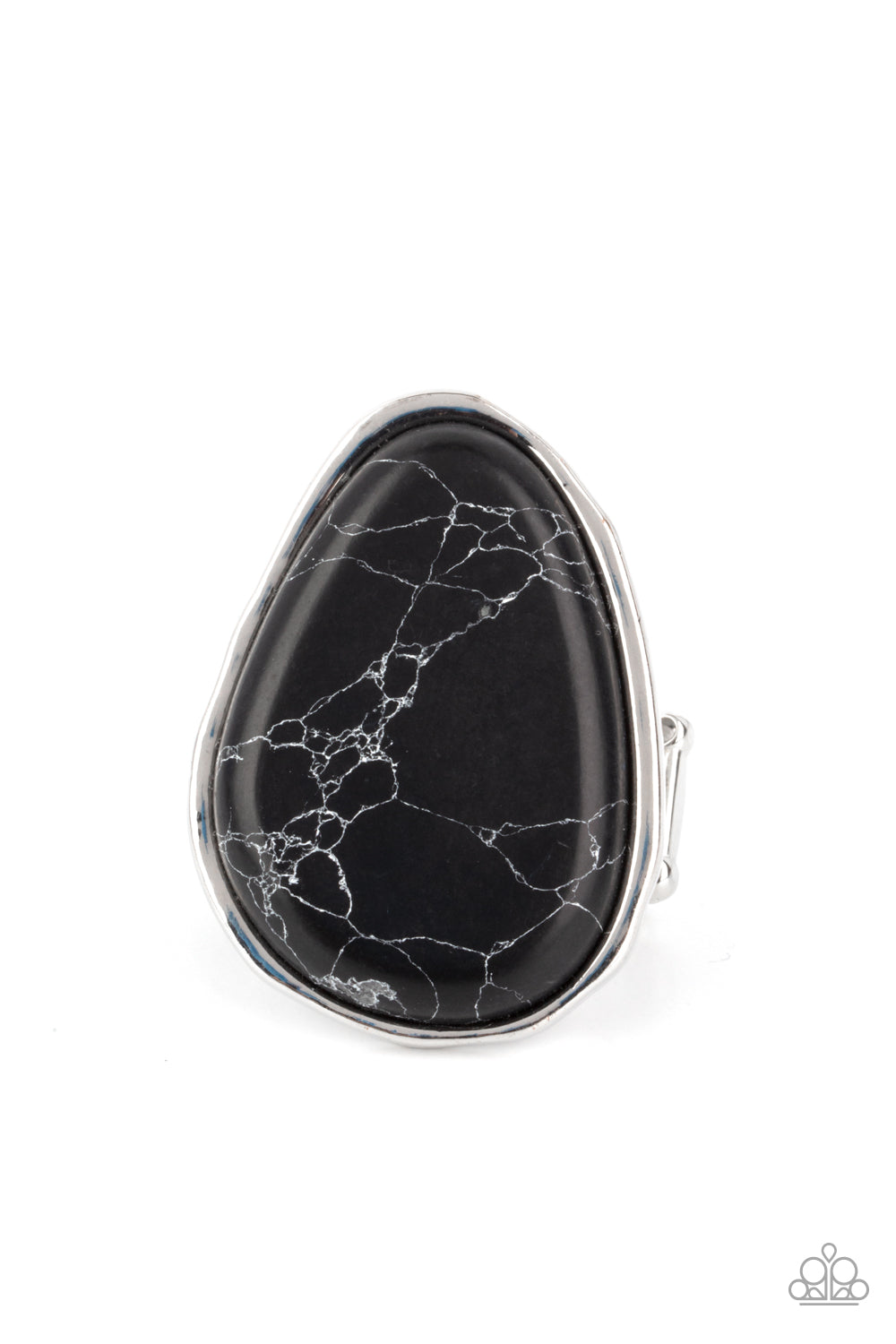 Paparazzi - Marble Mecca - Black Ring #R009