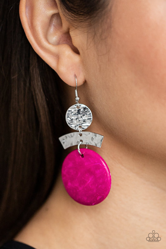 Paparazzi - Diva Of My Domain - Pink Earrings #0796