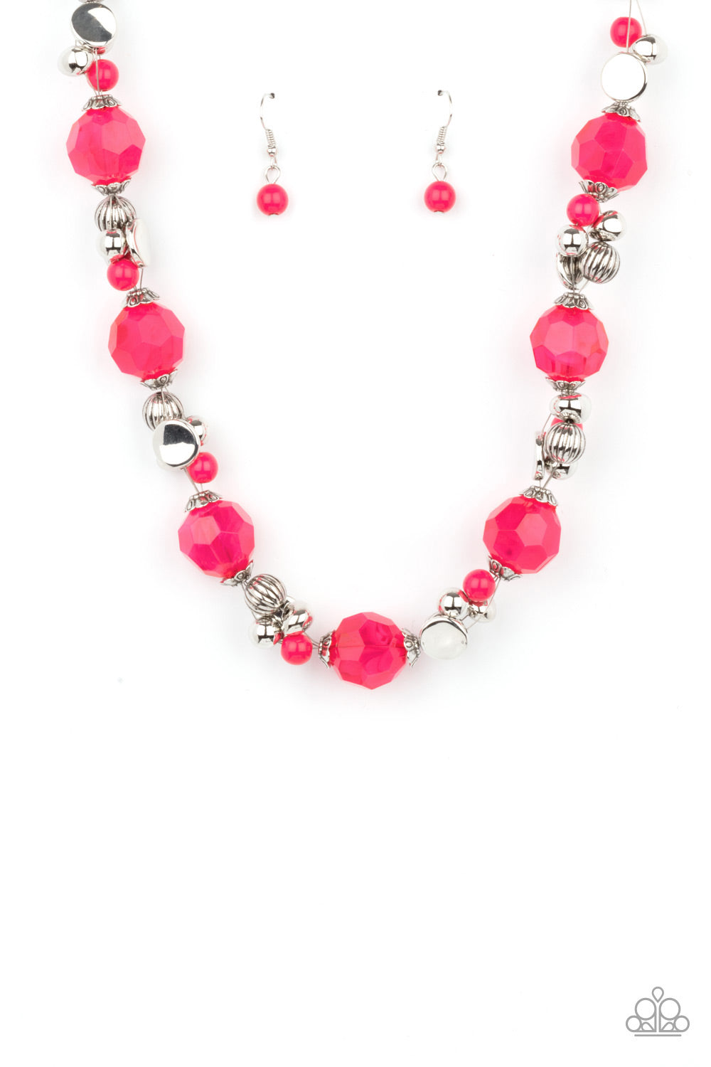 Paparazzi - Vidi Vici VACATION - Pink Necklace #0130