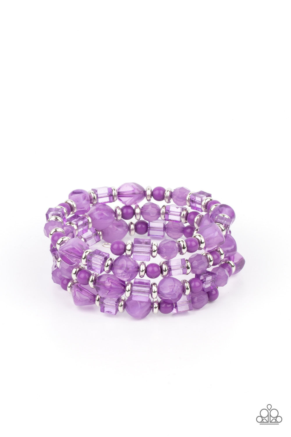 Paparazzi - Girly Girl Glimmer - Purple Bracelet #0520
