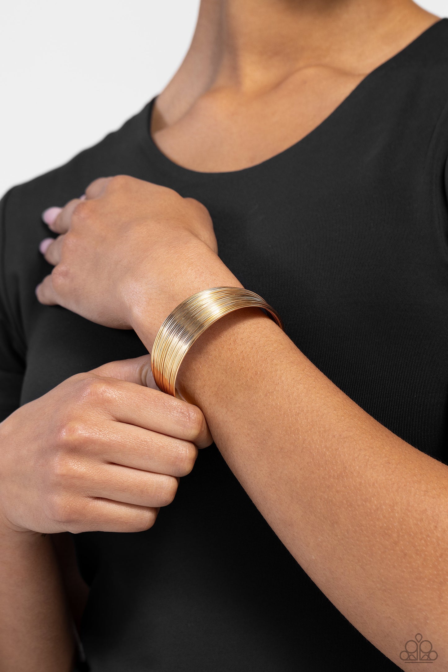 Paparazzi - High Wire Act - Gold Bracelets #1080