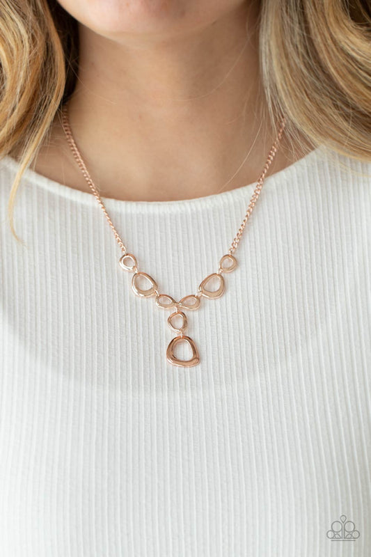 Paparazzi - So Mod - Rose Gold Necklaces #0264