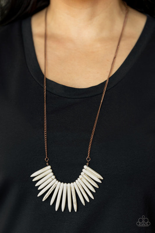 Paparazzi Accessories - Exotic Edge - Copper Necklace #0403
