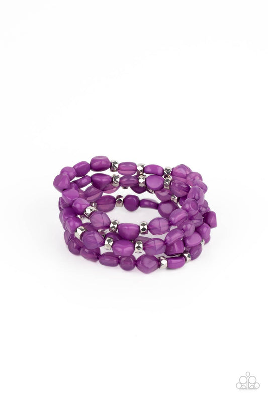 Paparazzi - Nice GLOWING! - Purple Bracelet #0534