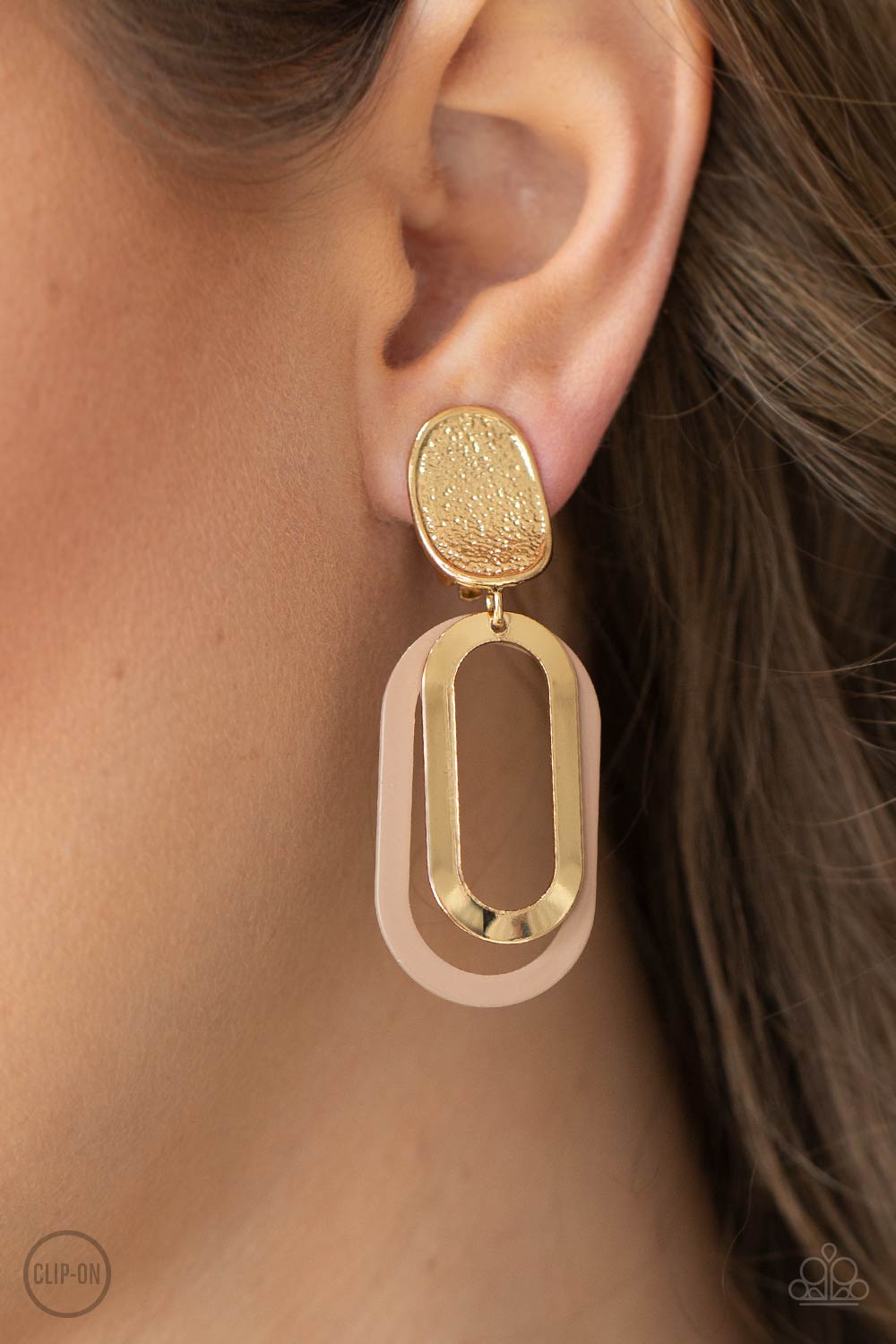 Paparazzi - Melrose Mystery - Brown Earrings #0918