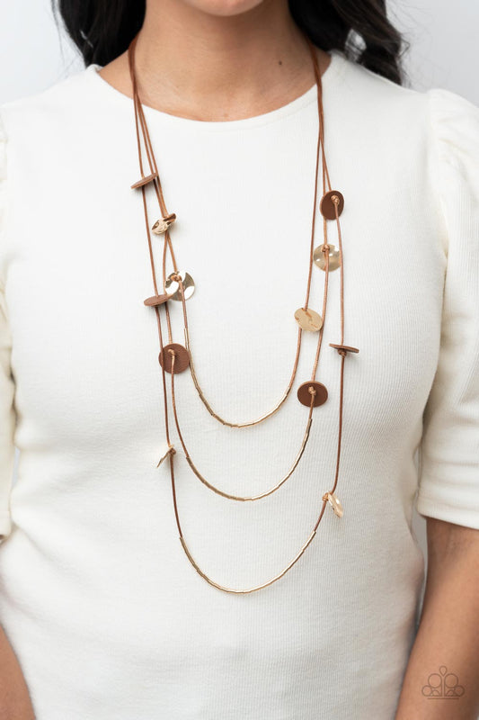 Paparazzi - Alluring Luxe - Brown Necklaces #1465