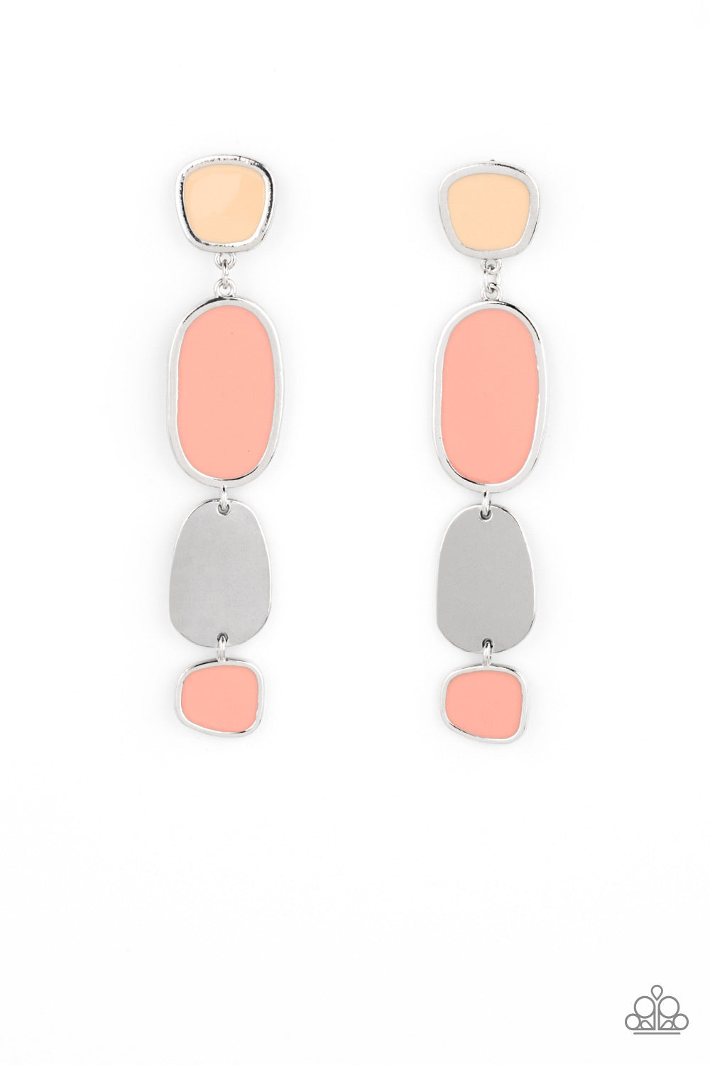 Paparazzi - All Out Allure - Orange Earrings #E52