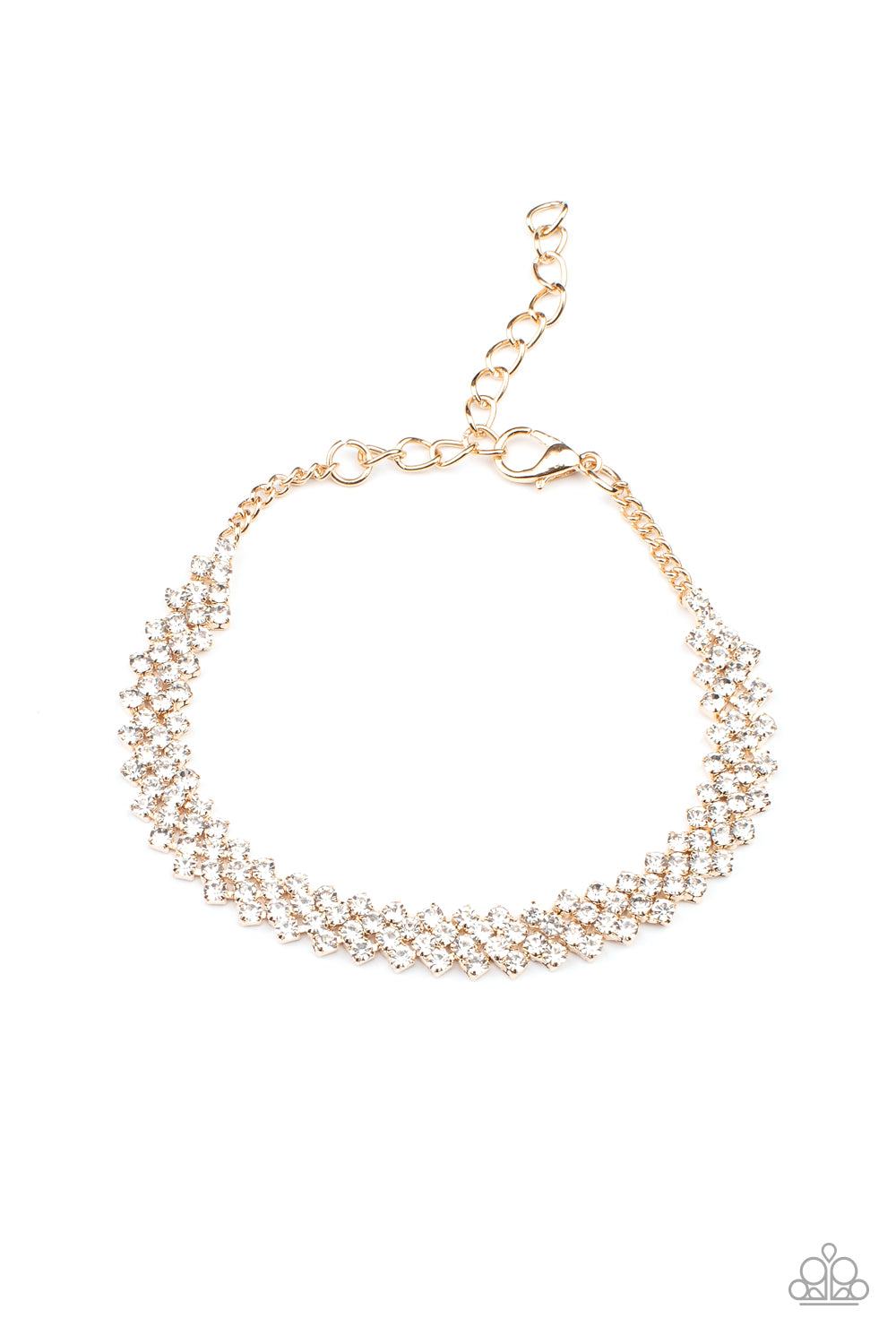 Paparazzi - Chicly Candescent - Gold Bracelet #0564