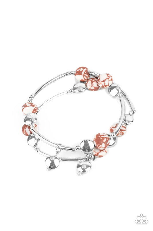 Paparazzi - Terrazzo Territory - Brown Bracelet #1084