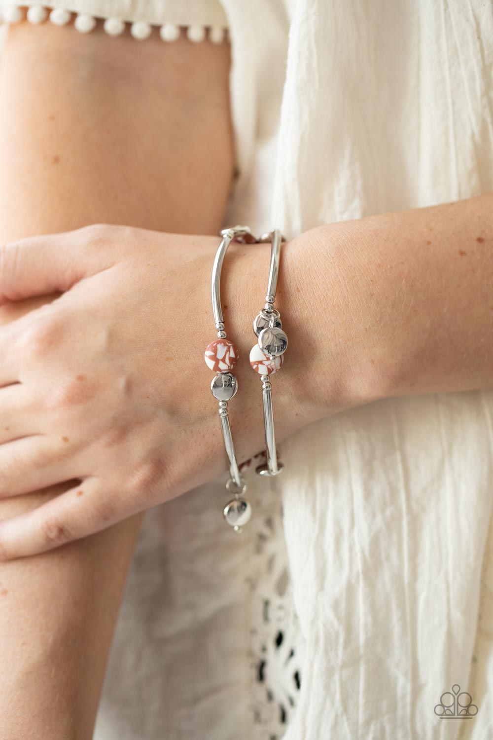 Paparazzi - Terrazzo Territory - Brown Bracelet #1084